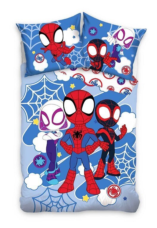 Laste voodipesukomplekt 150x210 Spiderman, 2-osaline цена и информация | Laste voodipesu | hansapost.ee