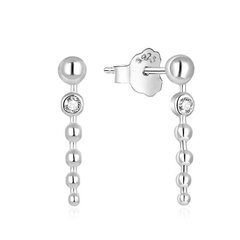 Модные серебряные серьги с цирконами Beneto AGUP1122L цена и информация | Серьги | hansapost.ee