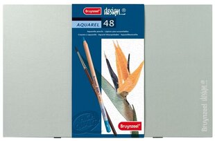 Цветные карандаши BRUYNZEEL DESIGN Aquarel, 48 цветов цена и информация | Принадлежности для рисования, лепки | hansapost.ee