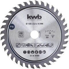 KWB Circuit Sow -ala 130 x 16 mm mm, väga peen lõigatud, sae tera, mis sobib tööplaatidele, puidule ja kaetud paneelidele hind ja info | Aiatööriistade varuosad | hansapost.ee
