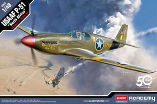 Liimitav mudel 12338 USAAF P-51 North Africa 1/48 hind ja info | Academy Hobby Loomingulised vabaaja tooted | hansapost.ee