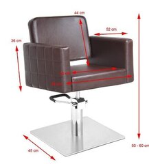 Профессиональное парикмахерское кресло GABBIANO ANKARA, коричневого цвета цена и информация | Мебель для салонов красоты | hansapost.ee