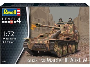 Конструктор Revell - Sd.Kfz.138 Marder III Ausf.M, 1/72, 03316 цена и информация | Конструкторы и кубики | hansapost.ee