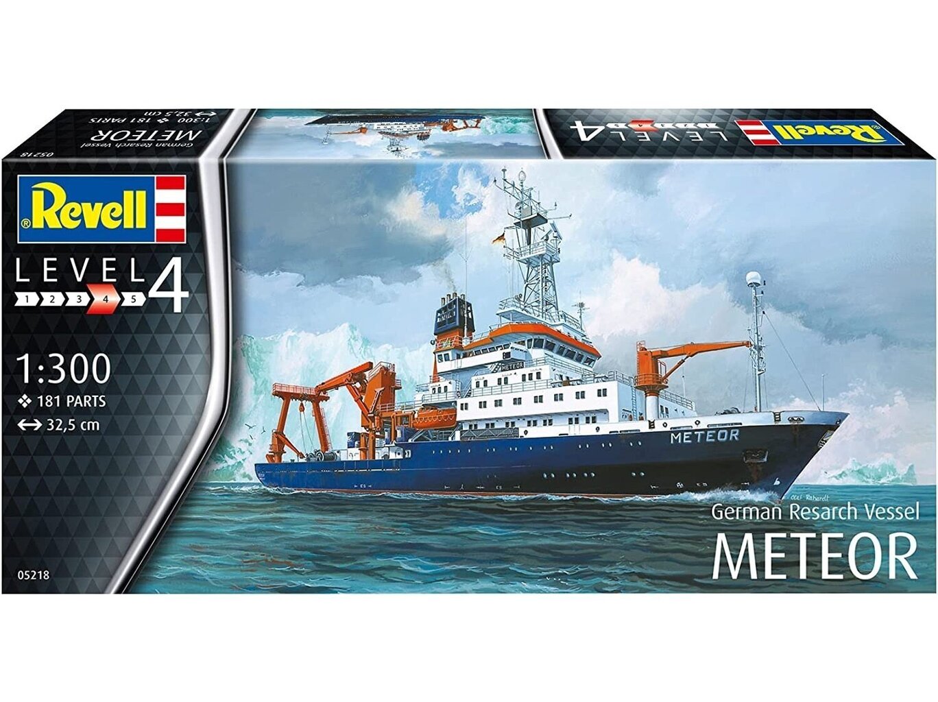 Revell - German Research Vessel Meteor, 1/300, 05218 цена и информация | Klotsid ja konstruktorid | hansapost.ee