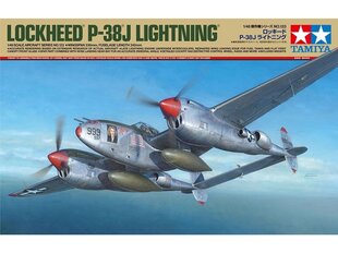 Сборная пластиковая модель Tamiya - Lockheed P-38J Lightning, 1/48, 61123 цена и информация | Конструкторы и кубики | hansapost.ee