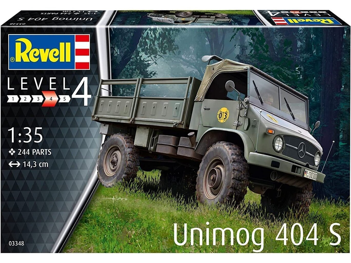 Revell - Unimog 404 S, 1/35, 03348 hind ja info | Klotsid ja konstruktorid | hansapost.ee