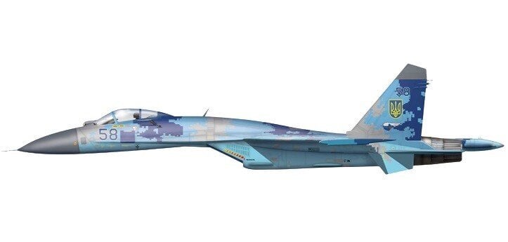 Plastmudel Ukraina õhujõudude Su-27P hind ja info | Mudelautode kogumine | hansapost.ee