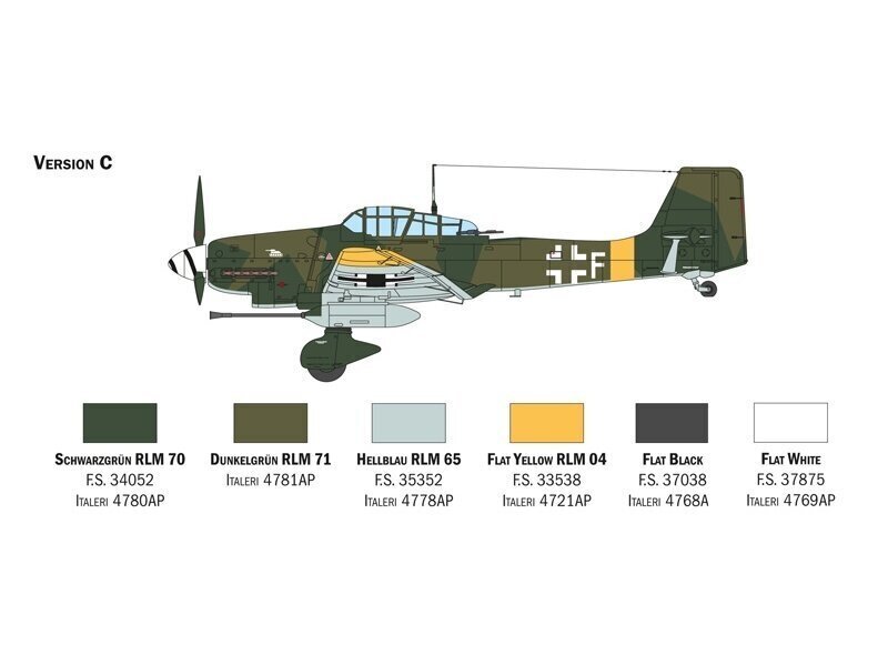 Italeri - Junkers Ju 87 G-1 Stuka Kanonenvogel, 1/48, 2830 hind ja info | Liimitavad mudelid | hansapost.ee