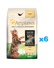 Applaws для взрослых кошек с курицей, 6х400 г цена и информация | Сухой корм для кошек | hansapost.ee