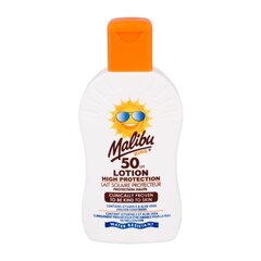 Päikesekaitsekreem lastele Malibu SPF 50, 200 ml price and information | Päikesekaitse ja päevitusjärgsed kreemid | hansapost.ee