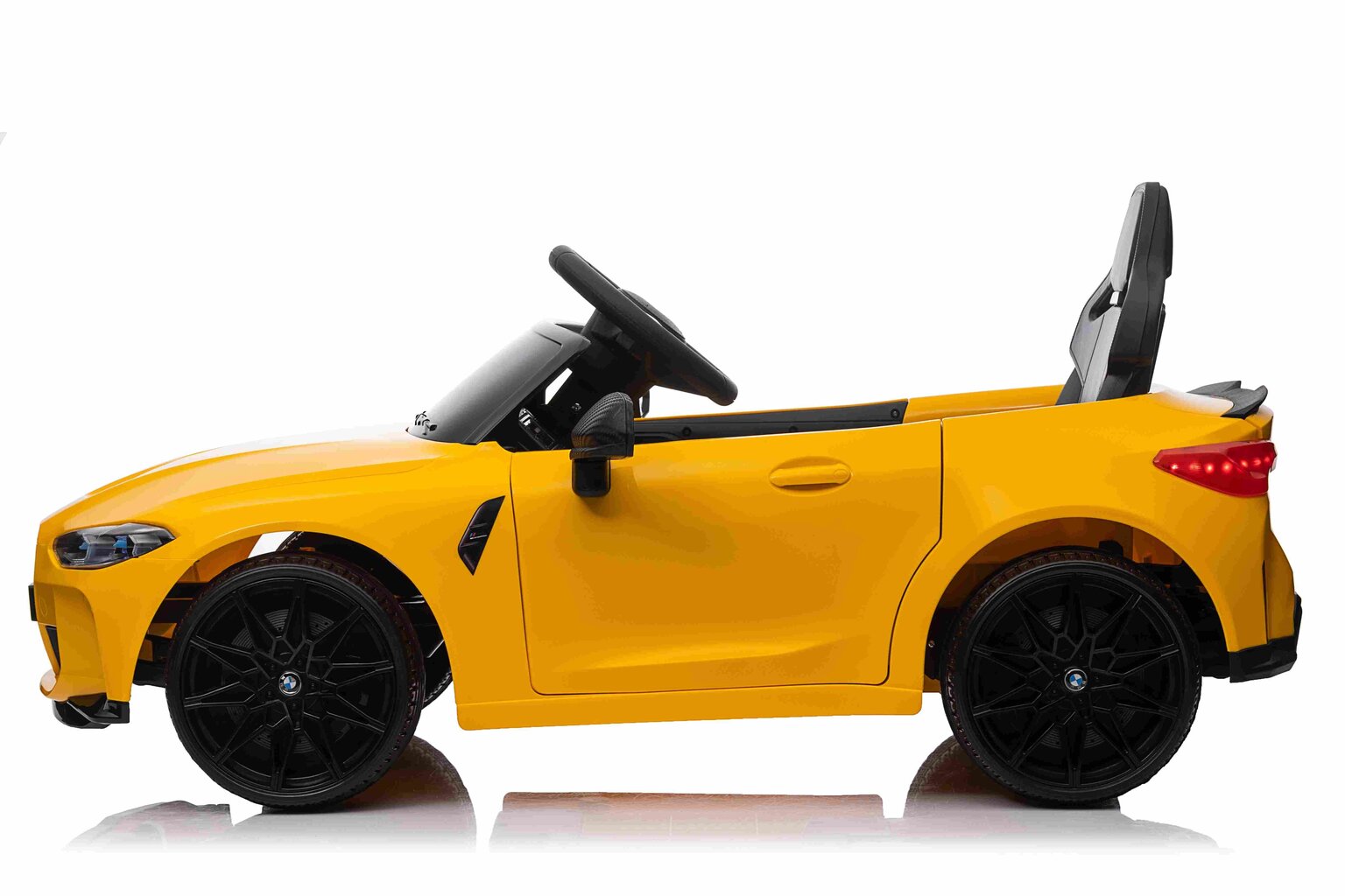Ühekohaline elektriauto lastele BMW M4, kollane цена и информация | Laste elektriautod | hansapost.ee