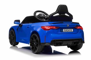 Ühekohaline elektriauto lastele BMW M4, sinine цена и информация | Электромобили для детей | hansapost.ee