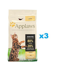 Applaws для взрослых кошек с курицей, 3x2 г цена и информация | Сухой корм для кошек | hansapost.ee