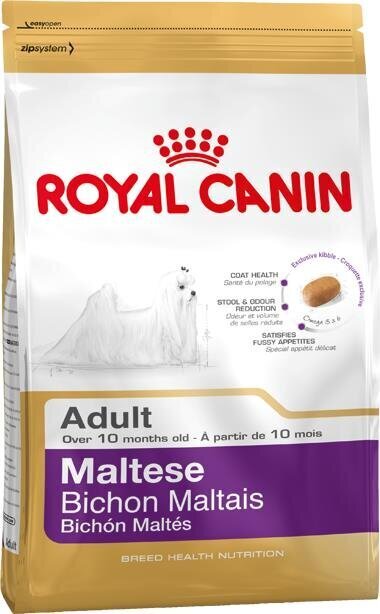 Royal Canin Maltese Adult Malta bichoni tõugu koertele, 0,5 kg цена и информация | Koerte kuivtoit ja krõbinad | hansapost.ee