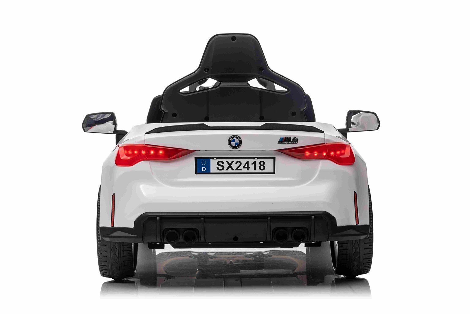 Ühekohaline elektriauto lastele BMW M4, valge цена и информация | Laste elektriautod | hansapost.ee
