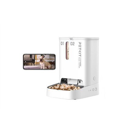 Nutikas toiduautomaat Petkit Yumshare Dual Hopper, 36,2x29,3x24,8 cm, valge hind ja info | Söögi- ja jooginõud loomadele | hansapost.ee