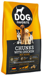 Happy Dog Favorit Chunks с курицей для взрослых собак, 15 кг цена и информация | Сухой корм для собак | hansapost.ee