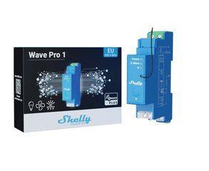 Смарт-реле Wi-Fi/Bluetooth/LAN Shelly Qubino Wave Pro 1 цена и информация | Системы безопасности, контроллеры | hansapost.ee