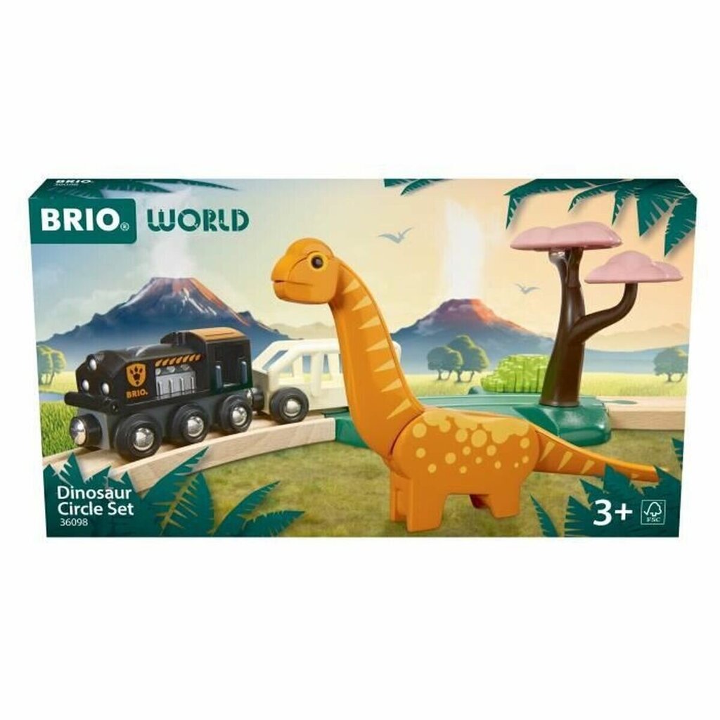 Rongikomplekt dinosaurusega Brio, 12 tk hind ja info | Mänguasjad poistele | hansapost.ee