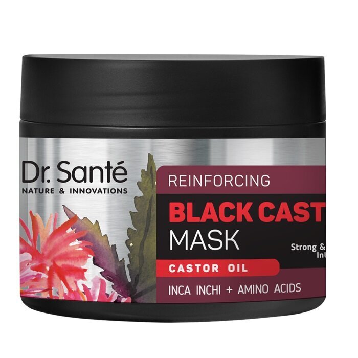 Juuksemask Dr.Sante Black Cast Mask, 300 ml цена и информация | Juuksemaskid, õlid ja seerumid | hansapost.ee