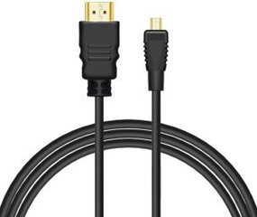 Kabelis Savio HDMI Male - Micro HDMI Male 1.5m Male цена и информация | Адаптеры, USB-разветвители | hansapost.ee