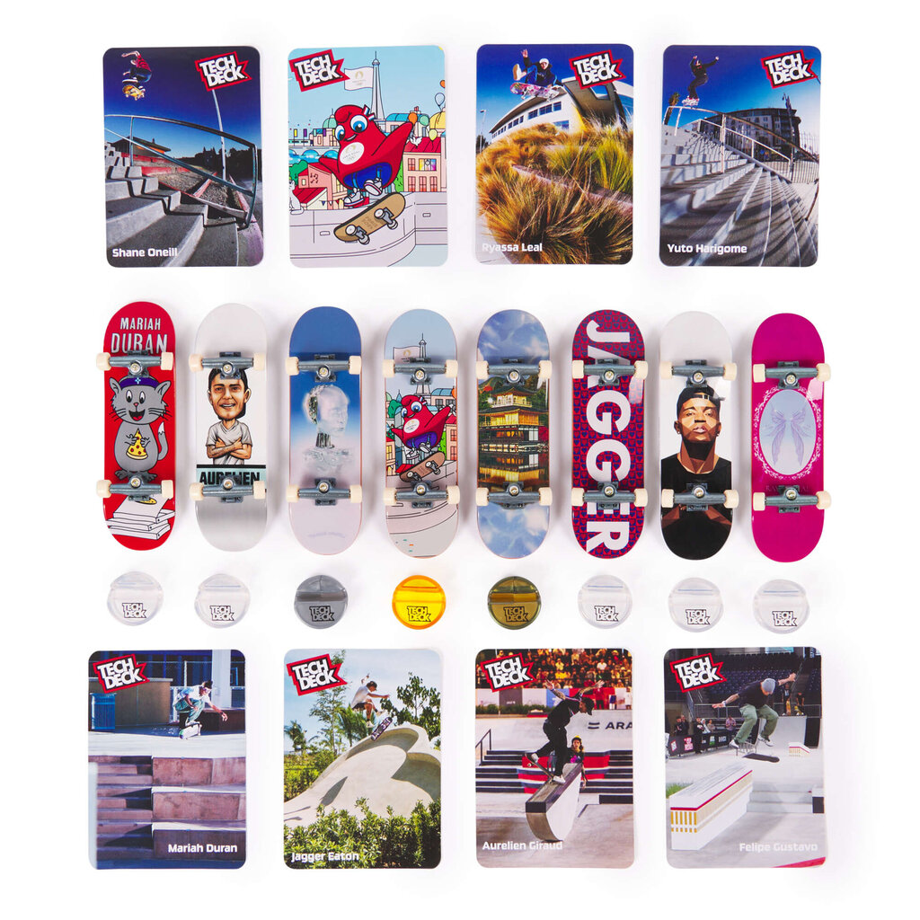 Komplekt 8 rula Tech Deck Competition Legends + tarvikud hind ja info | Mänguasjad poistele | hansapost.ee