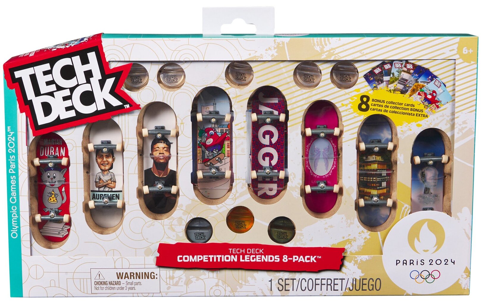 Komplekt 8 rula Tech Deck Competition Legends + tarvikud hind ja info | Mänguasjad poistele | hansapost.ee