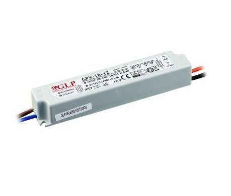 18W LED Toiteallikas GLP 12V IP67 цена и информация | Toiteallikad ja toiteplokid | hansapost.ee