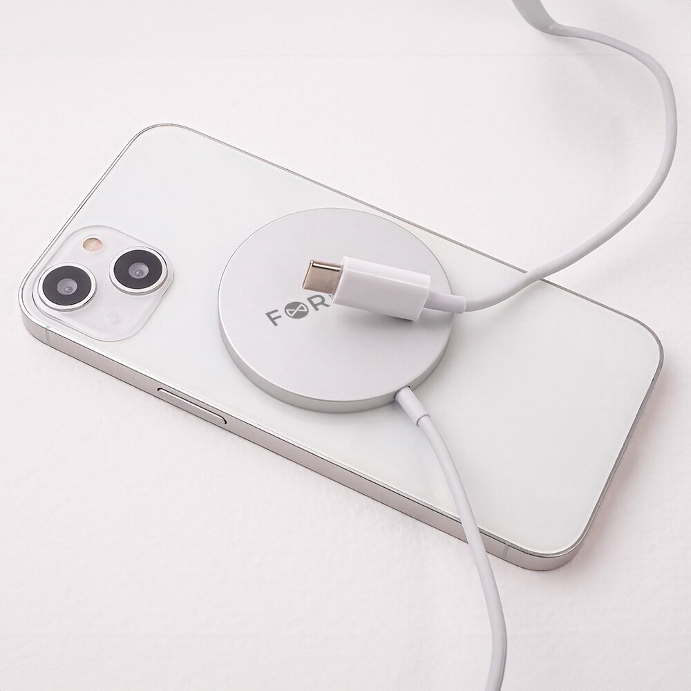 Forever MAWC-100 magnetic wireless charger 15W gray hind ja info | Laadijad mobiiltelefonidele | hansapost.ee