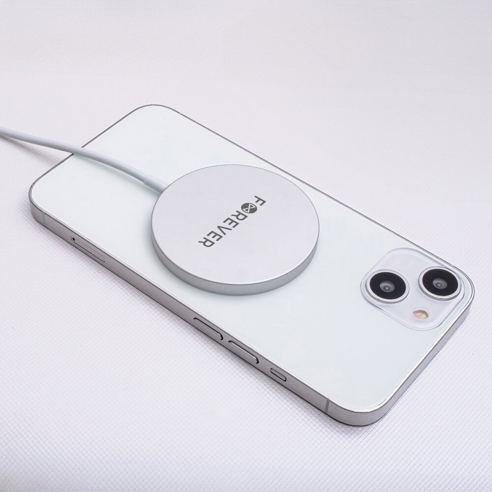 Forever MAWC-100 magnetic wireless charger 15W gray hind ja info | Laadijad mobiiltelefonidele | hansapost.ee