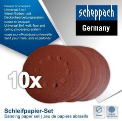 Lihvketaste komplekt 180mm Scheppach цена и информация | Шлифовальные машины | hansapost.ee