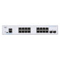 Cisco CBS350-16T-E-2G-EU võrgulüliti Hallatud L2/L3 Gigabit Ethernet (10/100/1000) Hõbedane цена и информация | Võrgulülitid | hansapost.ee