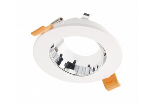 Корпус светильника точечного ARIES, IP20, Ø 90*30mm, круглый, белый/черный хром цена и информация | Потолочные светильники | hansapost.ee