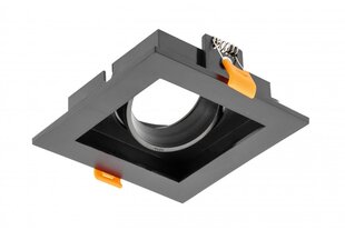 Корпус светильника точечного RUBIO, 102x102 мм, IP20, квадратный, черный цена и информация | Потолочные светильники | hansapost.ee