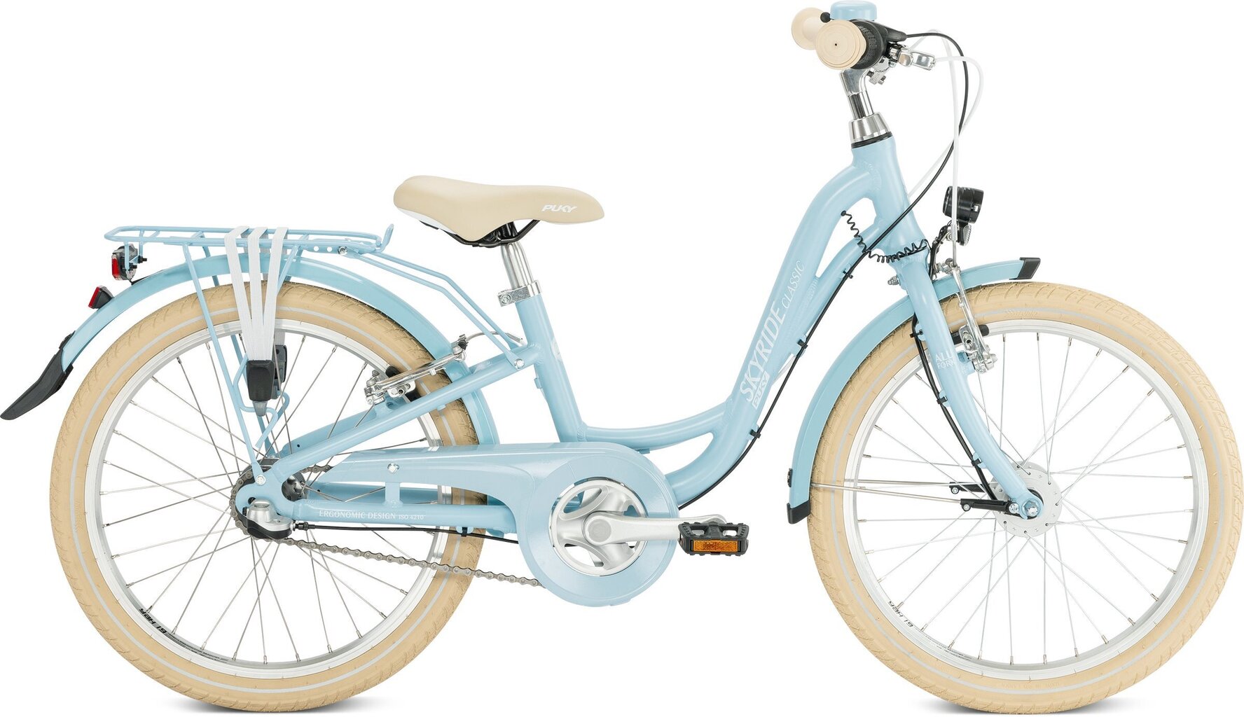 Linnaratas Puky Skyride Classic Alu retro 20", sinine hind ja info | Jalgrattad | hansapost.ee