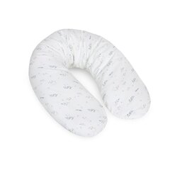 Подушка для кормления CebaBaby multi Jersey white Leaves, 190 см цена и информация | Подушки для кормления | hansapost.ee