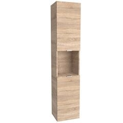 Vannitoakapp Aatrium, 35x30x165 cm, pruun цена и информация | Шкафчики для ванной | hansapost.ee