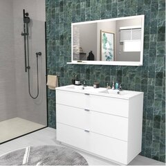 Ванная шкафчик Aatrium Marbella, 120x91x46 см, белая цена и информация | Шкафчики для ванной | hansapost.ee