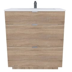 Ванная шкафчик Aatrium Marbella, 80x91x46 см, коричневый цена и информация | Шкафчики для ванной | hansapost.ee