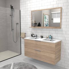 Ванная шкафчик Aatrium Malaga, 120x64x46 см, коричневый цена и информация | Шкафчики для ванной | hansapost.ee