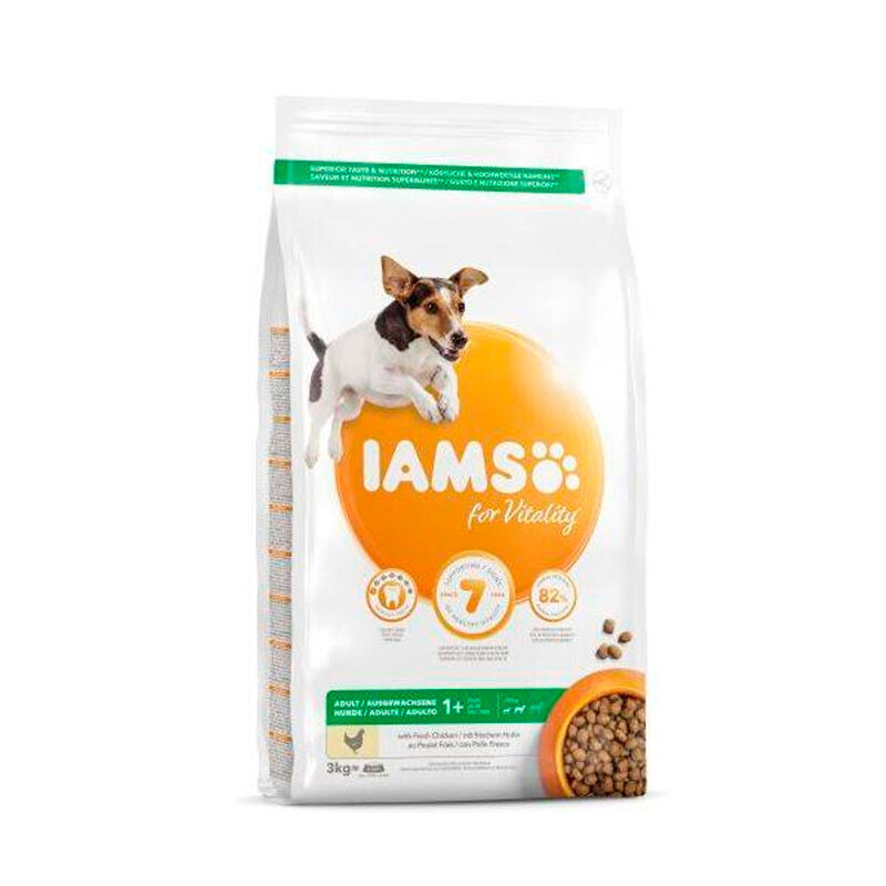 Iams ProActive Health väikest ja keskmist tõugu täiskasvanud koertele kanaga, 3 kg цена и информация | Koerte kuivtoit ja krõbinad | hansapost.ee