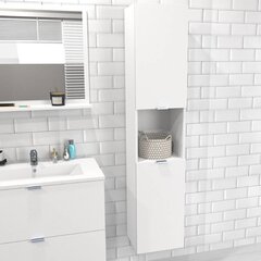 Vannitoakapp Aatrium, 35x30x165 cm, valge цена и информация | Шкафчики для ванной | hansapost.ee