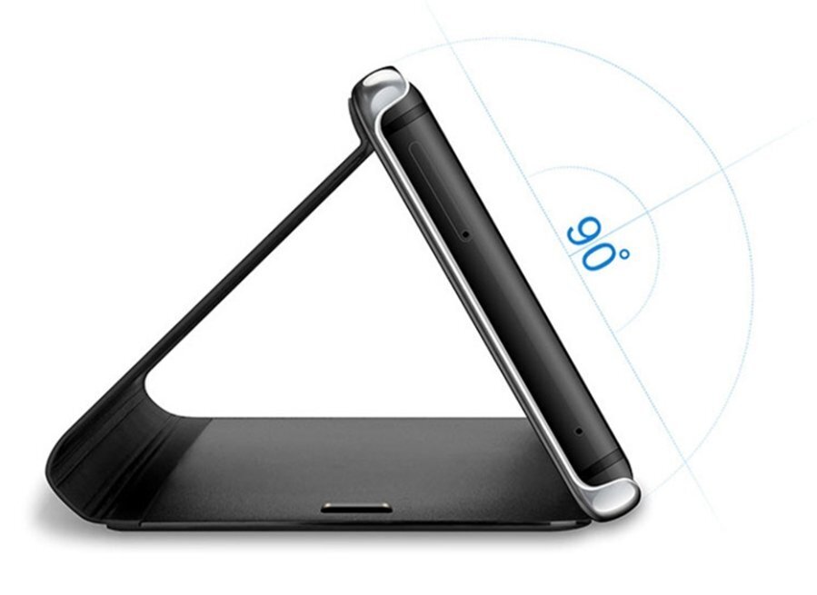 Mocco Clear View Case for Samsung Galaxy A05s Black цена и информация | Telefonide kaitsekaaned ja -ümbrised | hansapost.ee