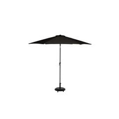 Lauko skėtis juodas 3 m su pasvirimu цена и информация | Зонты, маркизы, стойки | hansapost.ee