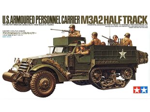 Сборная пластиковая модель. Tamiya - U.S. Armoured Personnel Carrier M3A2 Half Track, 1/35, 35070 цена и информация | Конструкторы и кубики | hansapost.ee