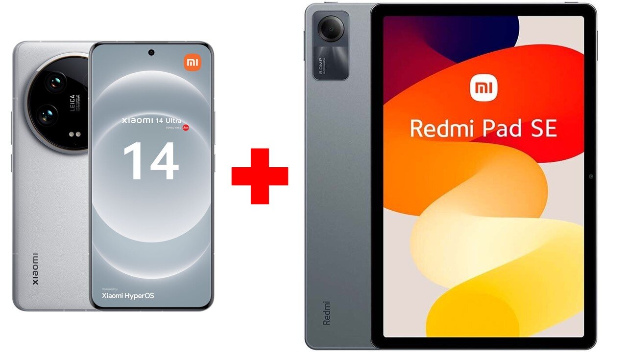 Xiaomi 14 Ultra 5G 16/512GB White + Xiaomi Redmi Pad SE 4/128GB WiFi Graphite Gray hind ja info | Telefonid | hansapost.ee