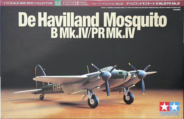 Tamiya - De Havilland Mosquito B Mk.IV/PR Mk.IV, Scale:1/72, 60753 цена и информация | Klotsid ja konstruktorid | hansapost.ee