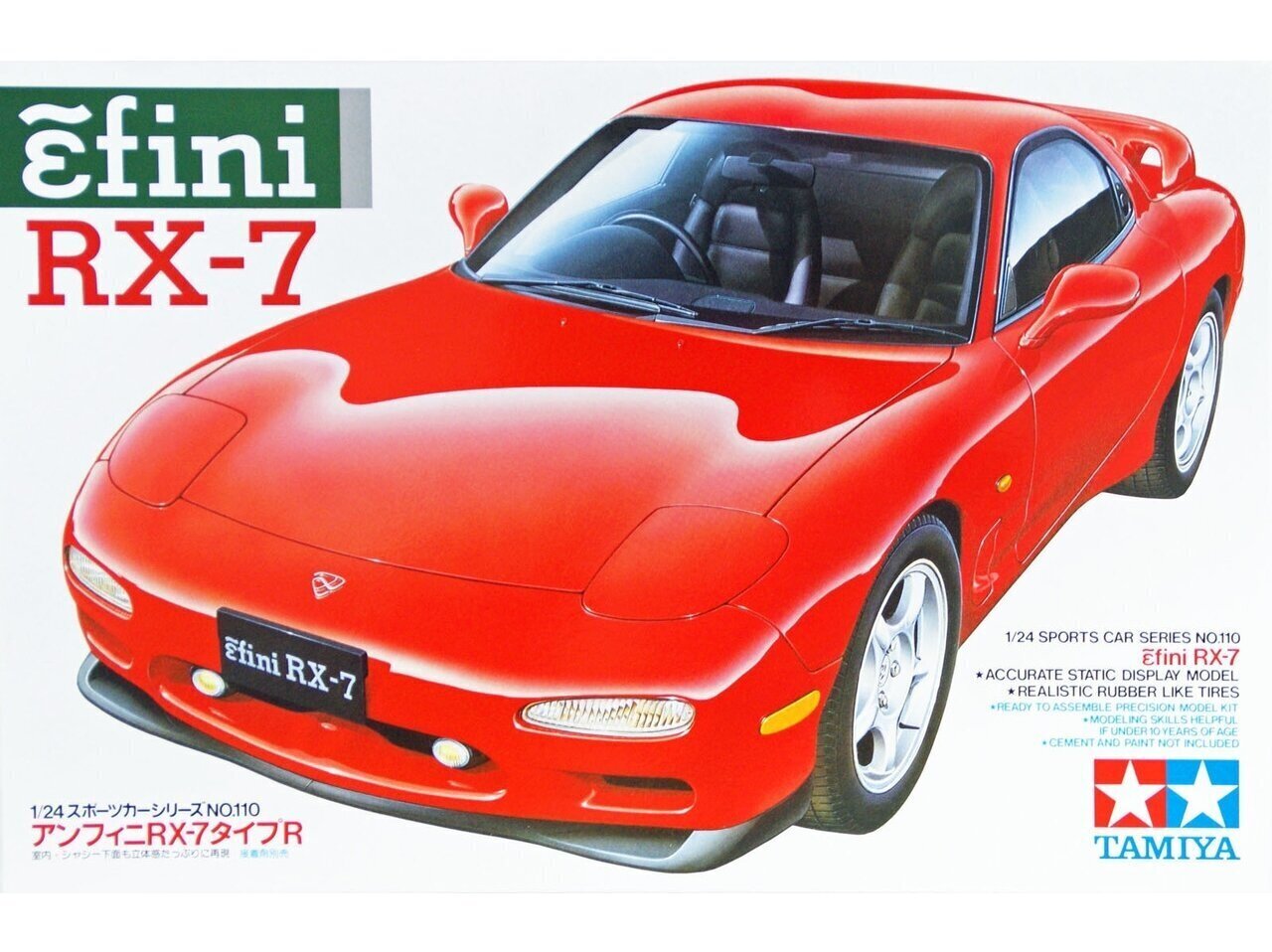 Tamiya - Mazda Efini RX-7, 1/24, 24110 цена и информация | Klotsid ja konstruktorid | hansapost.ee