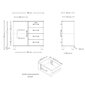 Kummut Aatrium Malibu, 98x41x92 cm, valge hind ja info | Kummutid | hansapost.ee