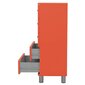 Kummut Aatrium Malibu, 60x41x111 cm, punane hind ja info | Kummutid | hansapost.ee